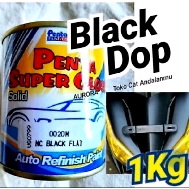 Cat Hitam Doff Penta/Cat Black Flat 0020M Penta Gloss Black Doff