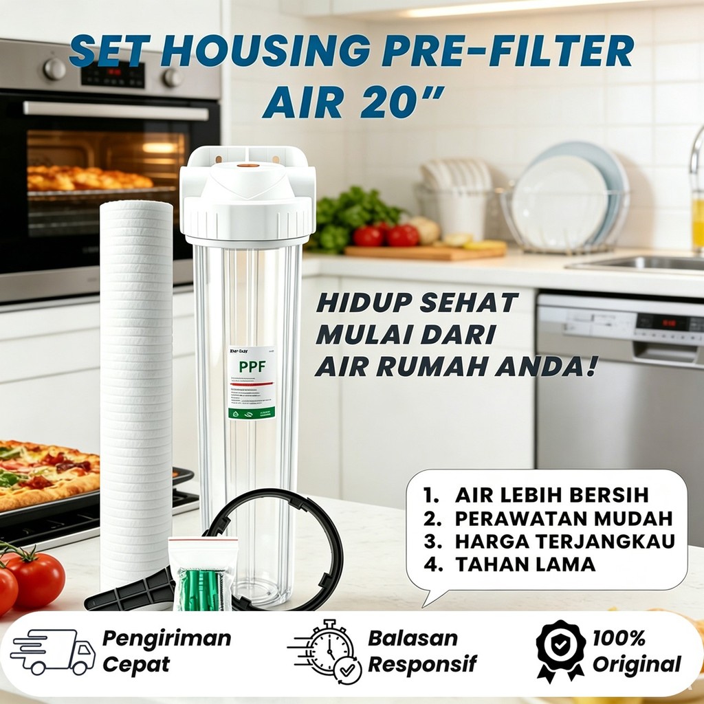 HOUSING FILTER AIR  20" + Filter PPF 5 Micron