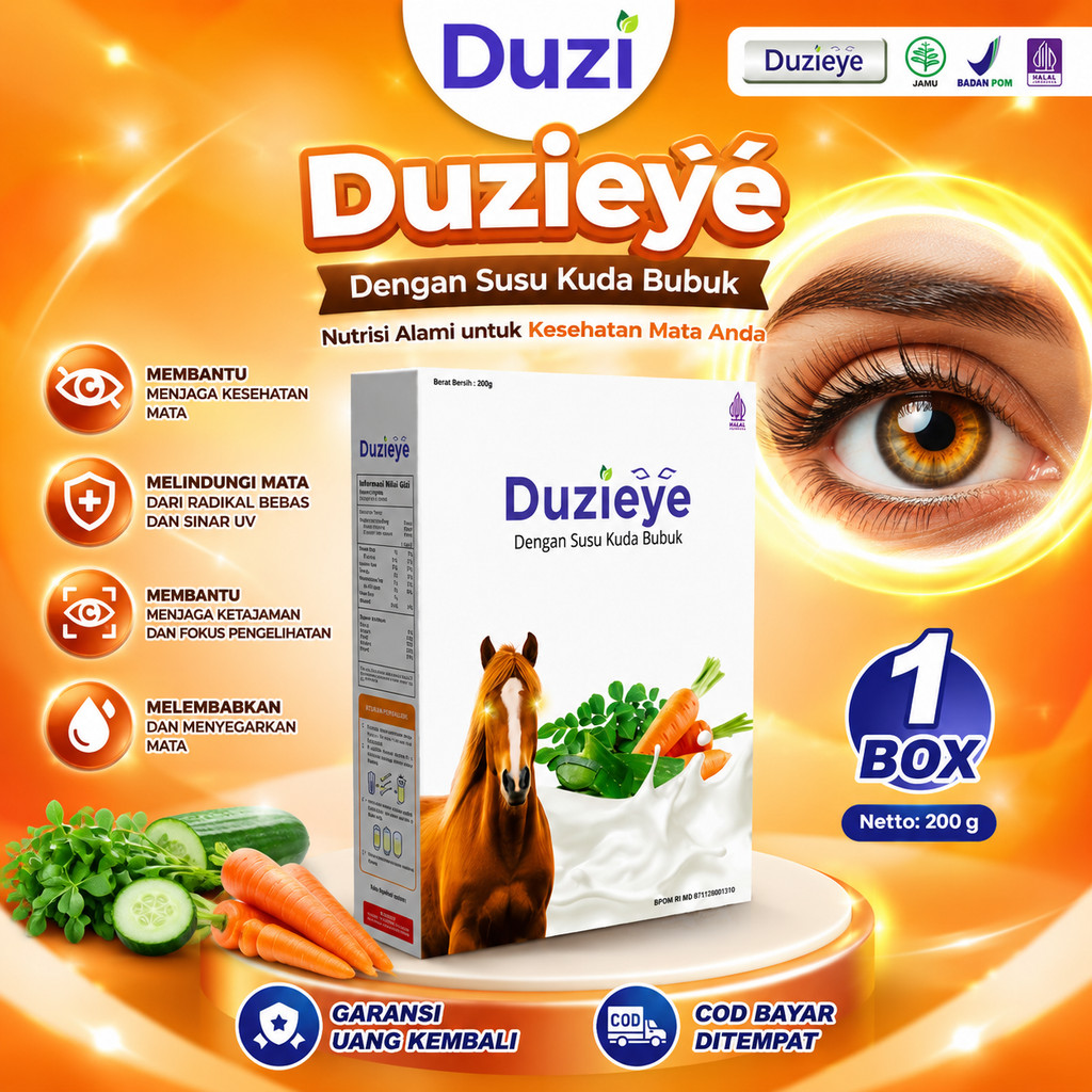 Duzi Eye - Susu Kuda Lombok Nutrisi Mata Cerah Bubuk 200 Gram