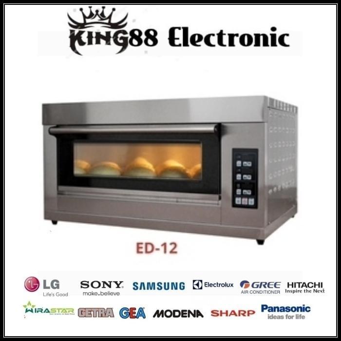 Terlaris Getra ED 12 Electric Baking Oven 1 Deck 2 Tray / Oven Listrik - hitam