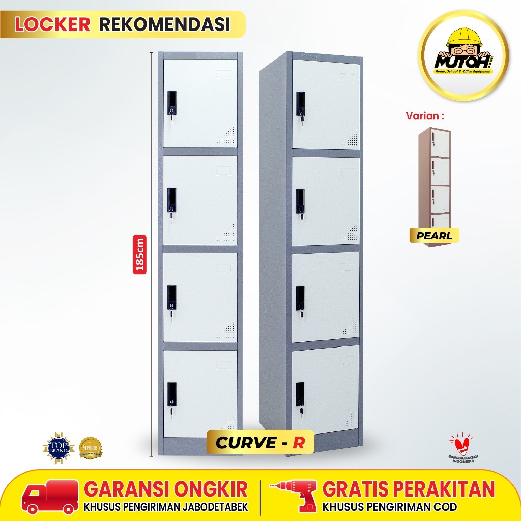 LOKER LOCKER BESI 4 PINTU SINGLE | MUTOH REKOMENDASI