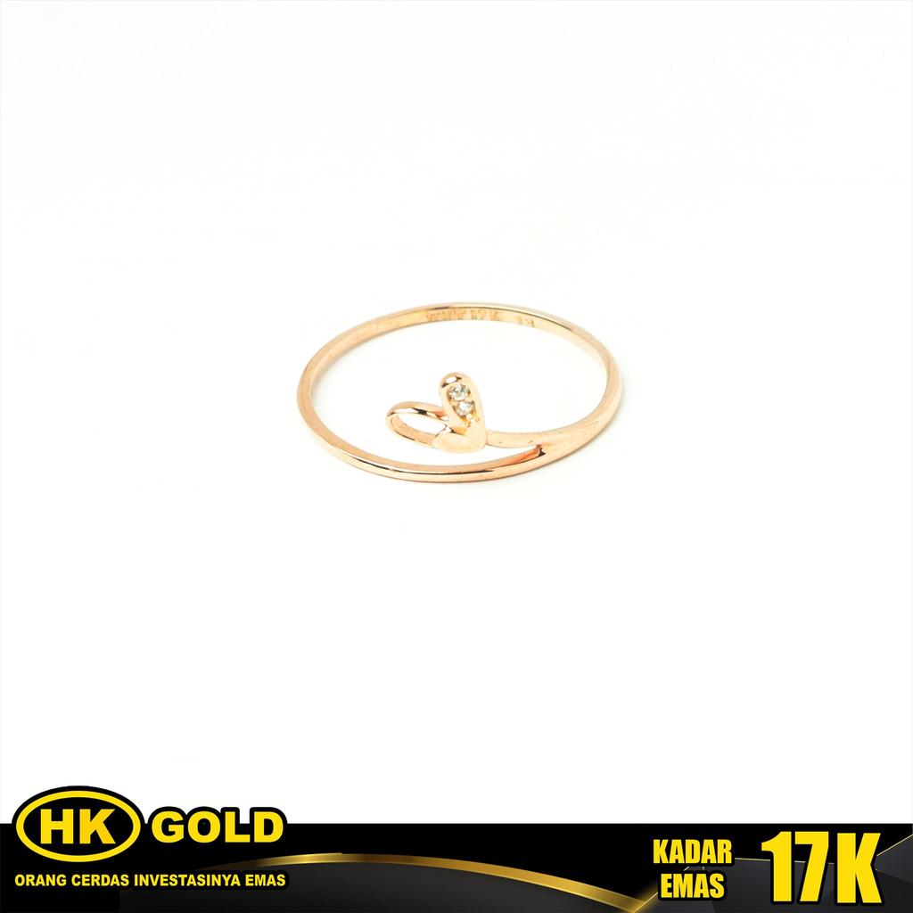 Cincin Emas 17K Type 966 HK GOLD