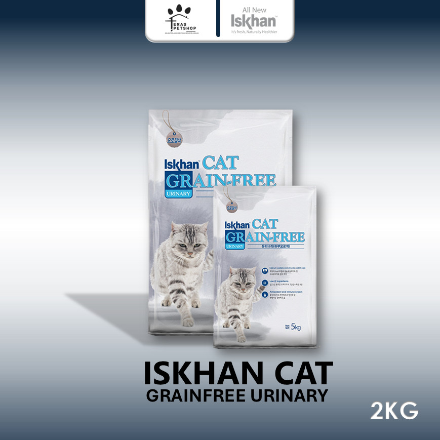 ORIGINAL CAT FOOD | Iskhan Cat Grain-Free Urinary Care 2kg Kemasan Repack