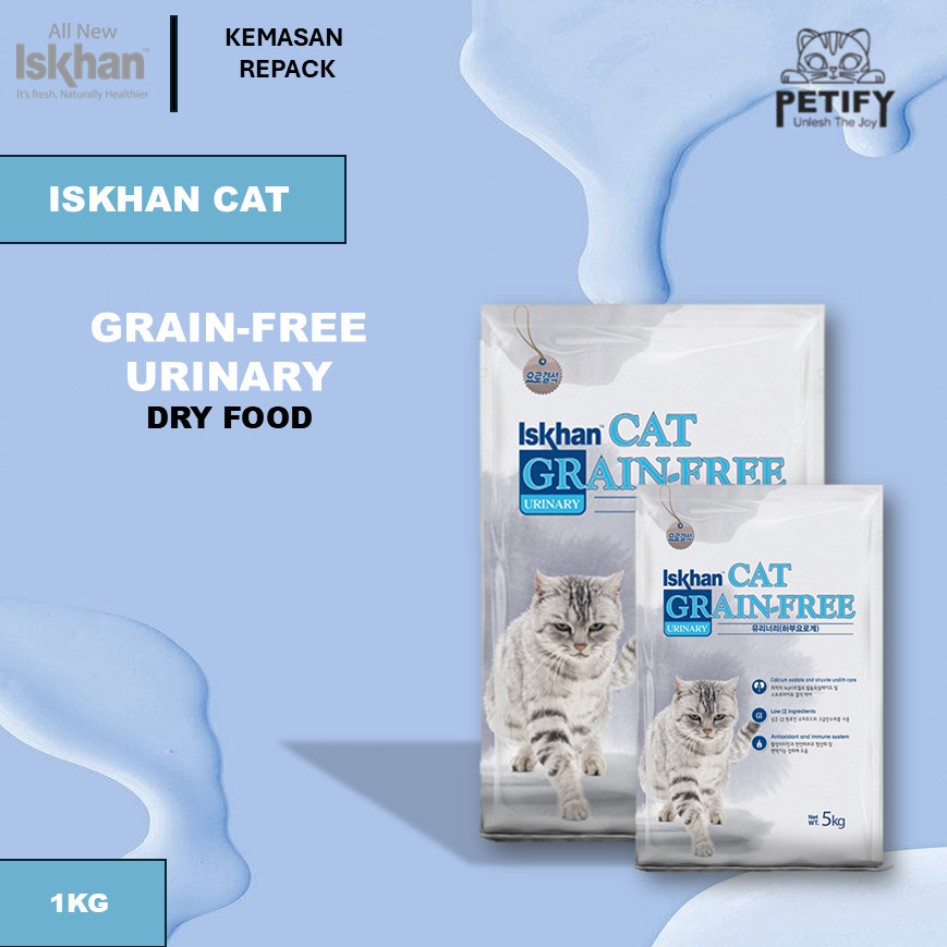 ORIGINAL CAT FOOD | Iskhan Cat Grain-Free Urinary Care 1kg Kemasan Repack