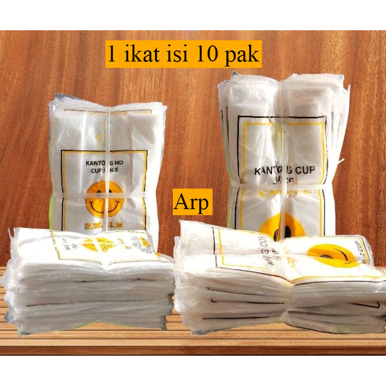 Kantong Cup Jus 1 Cup Smile Per Ikat Isi 10 Pak