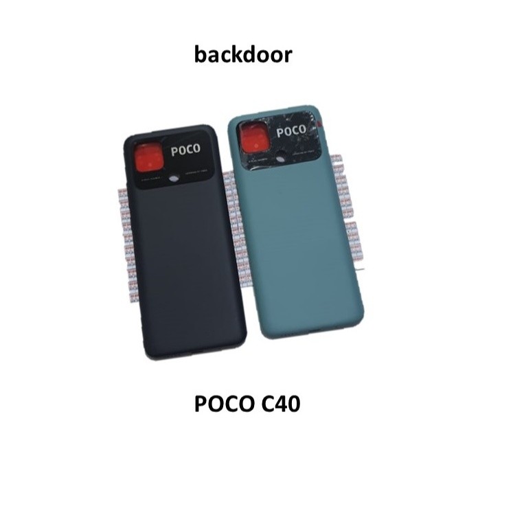 Backdoor Poco C40 Original | Tutup Belakang Cover Belakang Poco C40 Back Cover Housing
