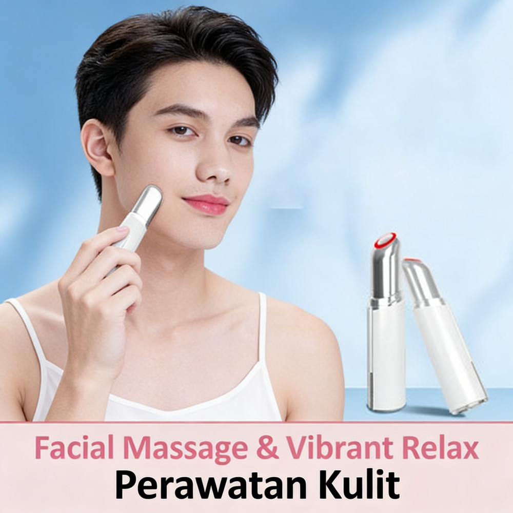 Pijit Muka Wajah Facial Terapi Alat Massager Getar Pijat Mini Pijit Mata Elektrik