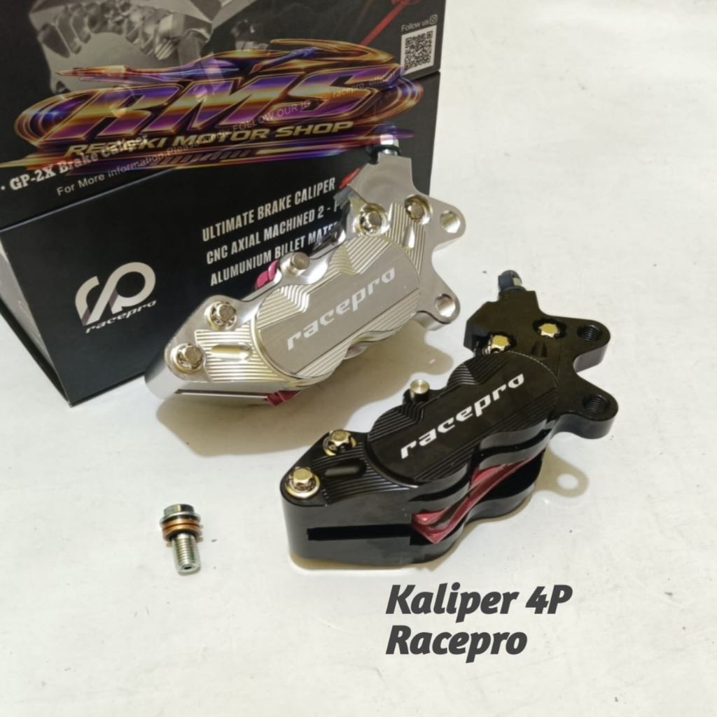 KALIPER CALIPER REM RACEPRO 4P UNIVERSAL KALIPER KAMPAS REM RACEPRO GPX 4 P UNIVERSAL ORIGINAL