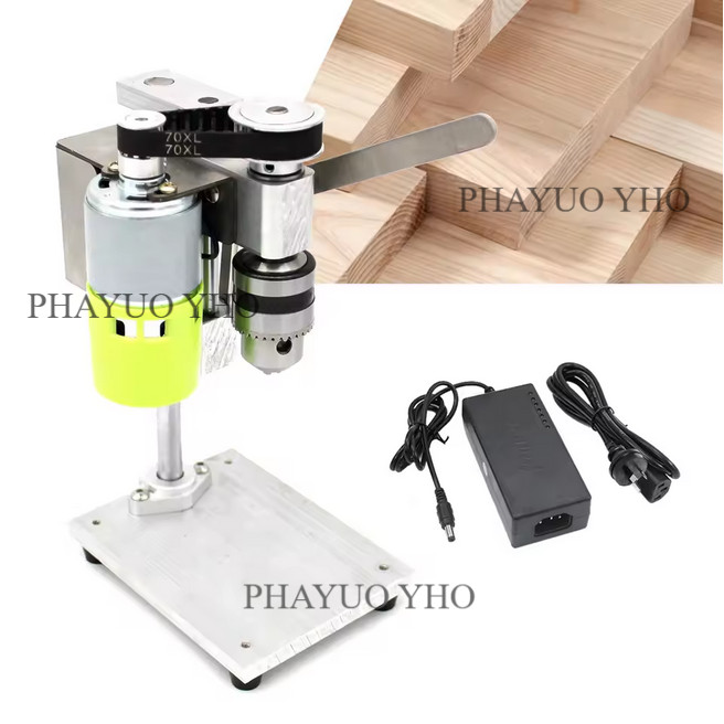 Mini Mesin Bor Duduk Bench Drill Press 7 Kecepatan Mesin Bor Presisi Penggilingan DIY Kayu Logam Pla