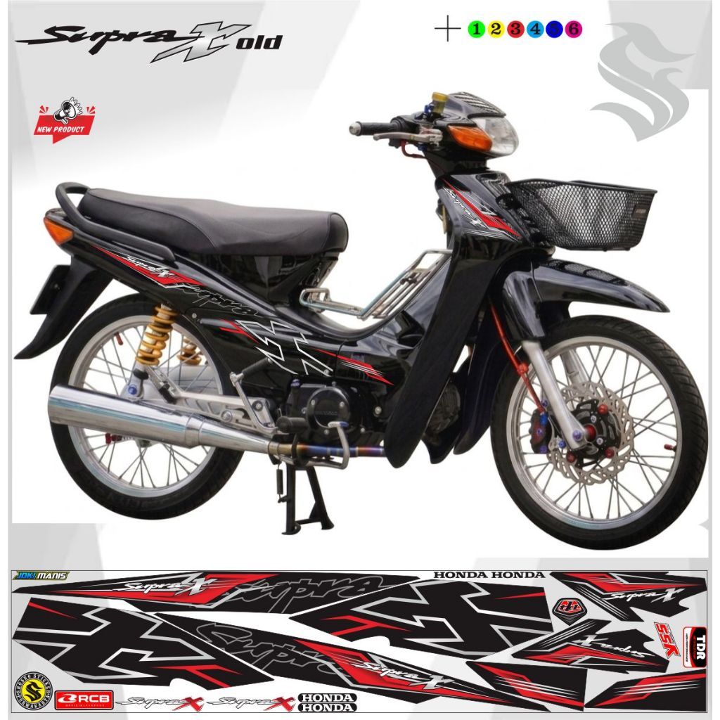 DECAL Striping Supra X Lama / Old / Sticker Supra X Lama variasi