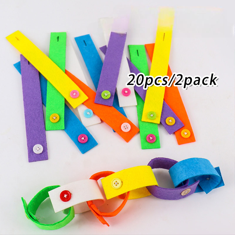 20Pcs Belajar Kancing Mainan / Kancing Flanel / Edukasi Mengancing Flanel Anak Montessori