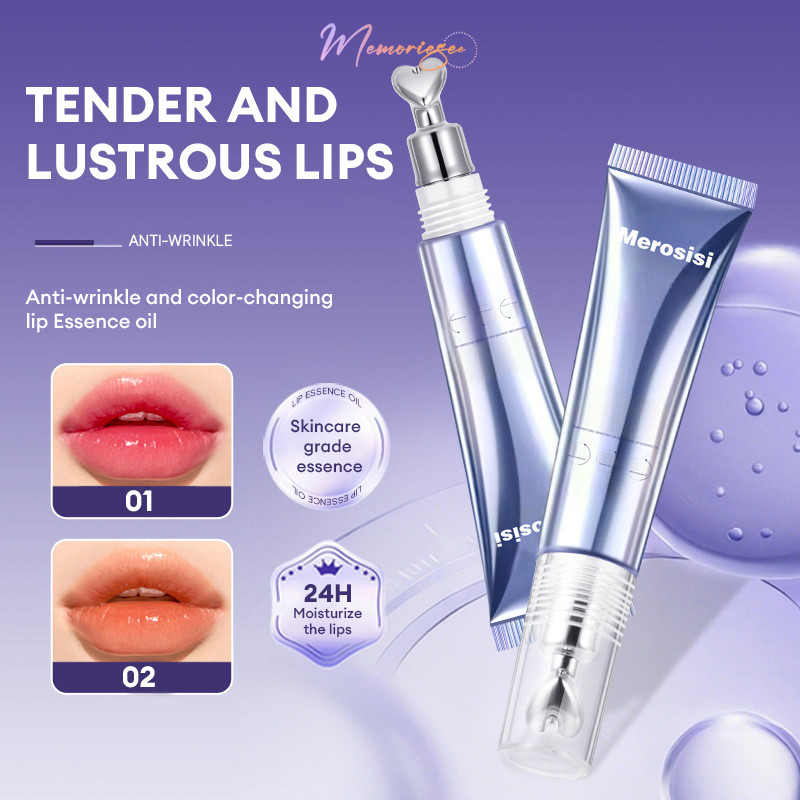 COD- Color Changing Lip Serum Lip Essence Melembapkan Minyak Esensial Bibir Mengurangi Garis Halus M