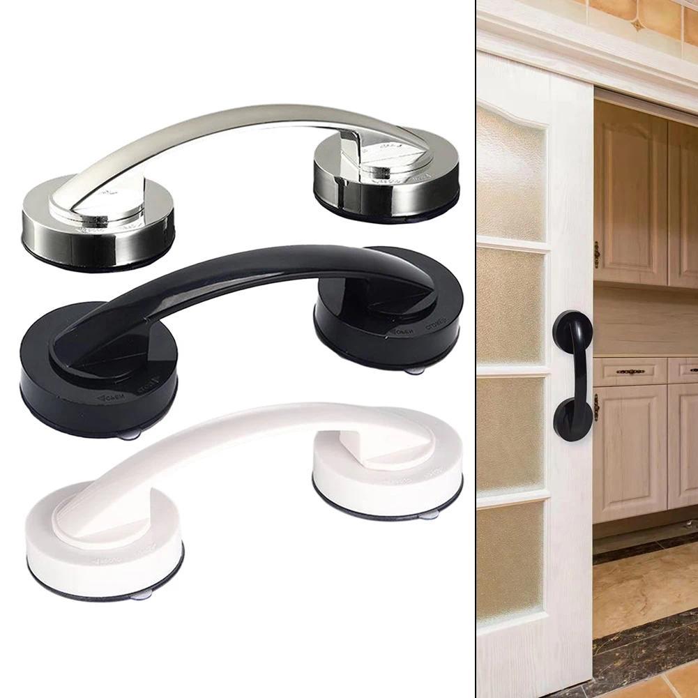 Bathtub Support Silver Suction Grab Bar Reusable Suction Cup Handle Hook Kiten Grab Handle Hassle-Fr