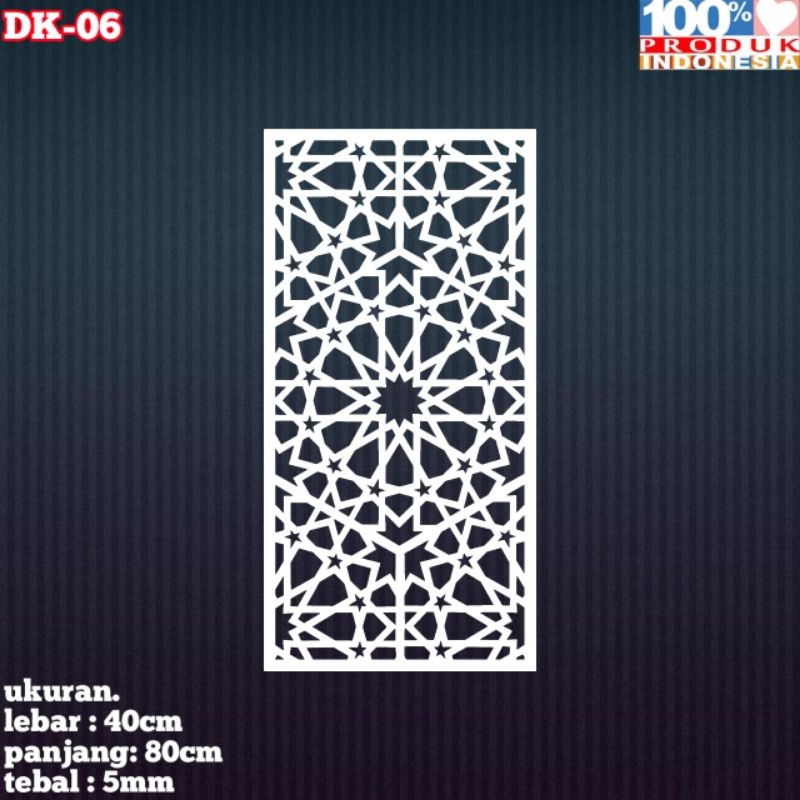 ORNAMEN KRAWANGAN PVC BOARD / ORNAMEN PVC FOAM BOARD TEBAL 5MM / DK-06
