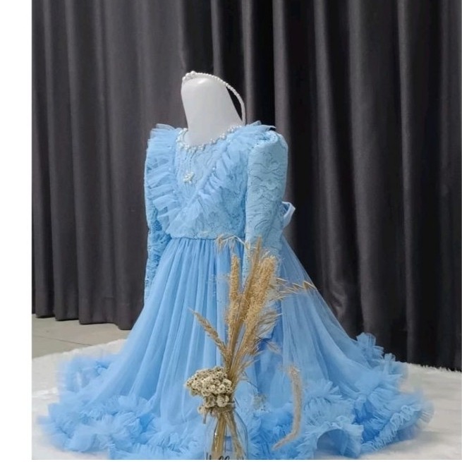 Arsy Gaun Anak Lucu Gamis Brokat Tule Adem