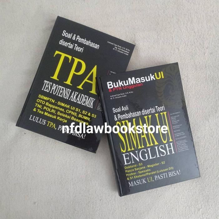MUMPUNG PROMO SOAL & PEMBAHASAN DISERTAI TEORI SIMAK UI S-1 S-2 S-3 TPA & ENGLSIH TERLARIS