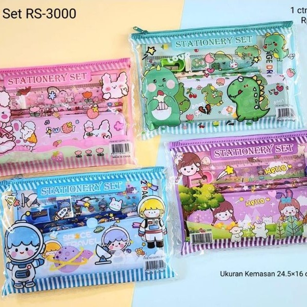 Promo Study Set / Alat Tulis Set Rs - 3000 / Alat Tulis Set Souvenir Ultah