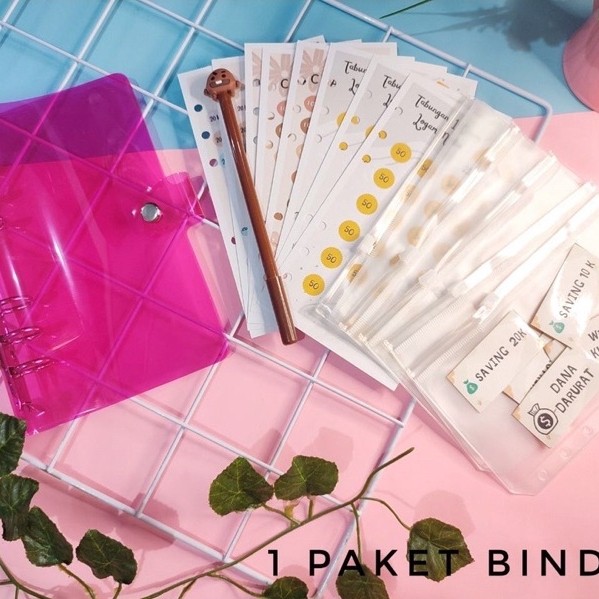 Binder A6 Sinking Funds Budgeting Keuangan Saving Challenge Daily Cashflow Planner Agenda Buku