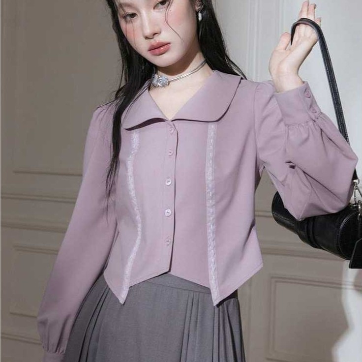 READY RX FASHION - CALGARY BLOUSE ATASAN WANITA KOREAN STYLE / APRILIA TOP BLOUSE -PN