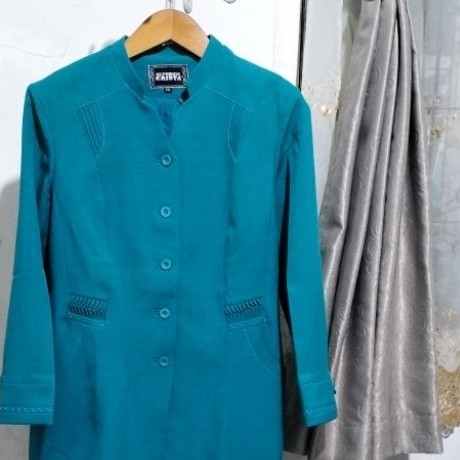 Set Rok Blazer Formal Wanita Superior Crista Simpel Elegan