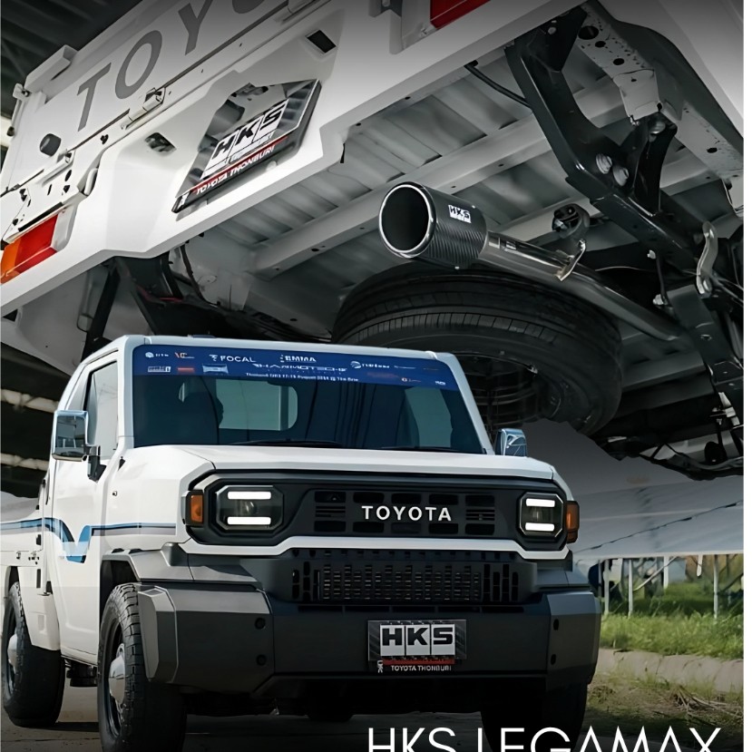 Knalpot Muffler Exhaust HKS Legamax Carbon Hilux Rangga Champ 24+ 2GD engine Original 31021-ZT013