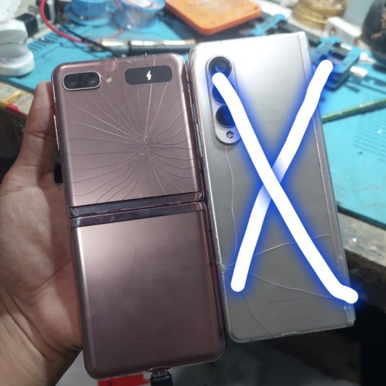 unit samsung Z flip 5G minus lcd