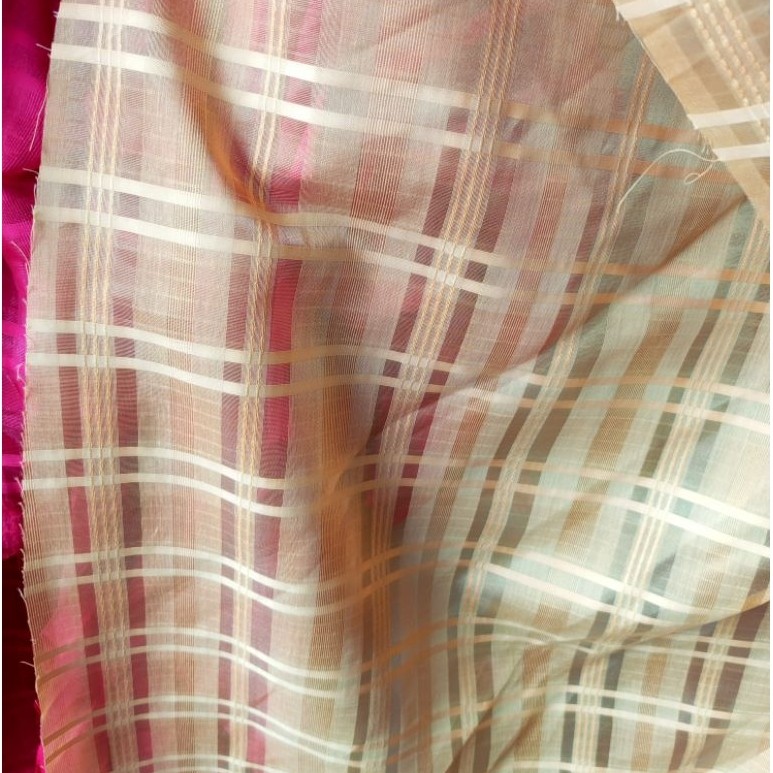 kain organza kotak kotak