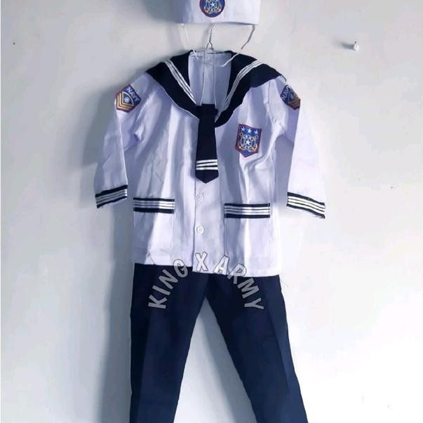 TERBARU Ready Baju Profesi Pelaut Popaye / Baju Anak Pelayaran / Seragam TK