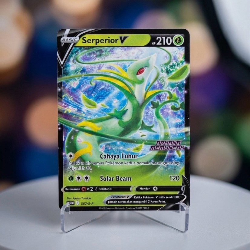 [PROMO] Kartu Pokémon TCG Serperior V (357/S-P) - Bahasa Indonesia (Arkana Memuncak)