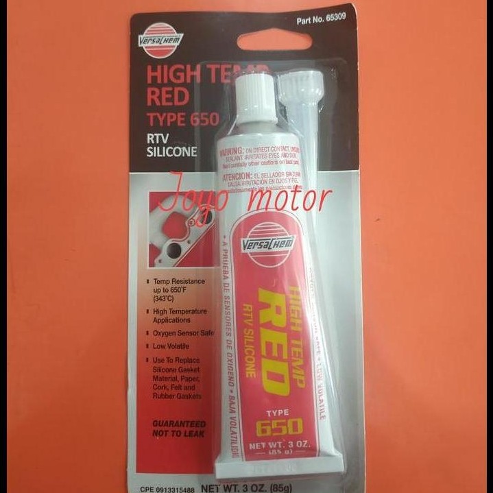 DISKON LEM SILICON RED VERSACHEM MERAH BESAR ISI 85 GRAM 