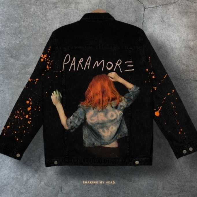 Jaket Denim Custom Paramore Vintage – Jacket Band Unisex Streetwear