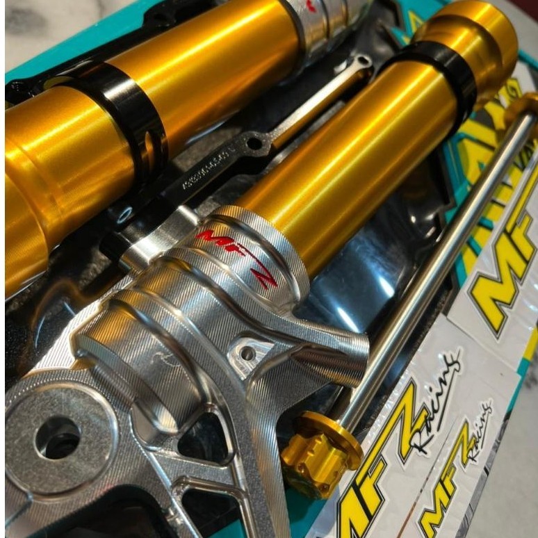 MFZ Racing Bottom Shock Lowering Honda Forza CNC Black & Gold Silver