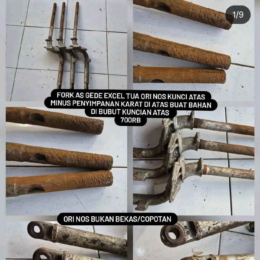 satu biji fork as gede vespa excel tua spartan kuncian atas ori nos bukan bekas ada minus drat atas