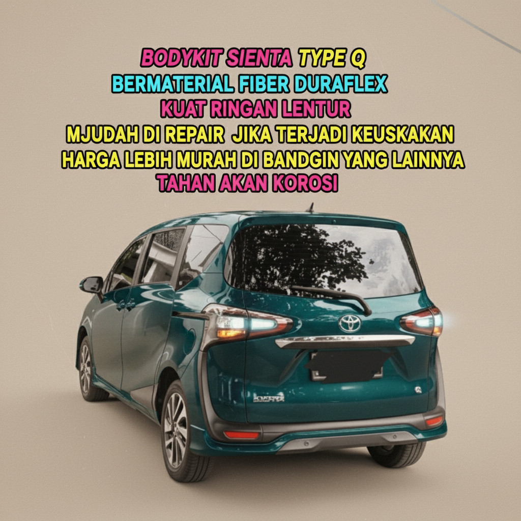 DISKON bodykit sienta type Q bodikit sienta bodykit toyota sienta Q bodikit