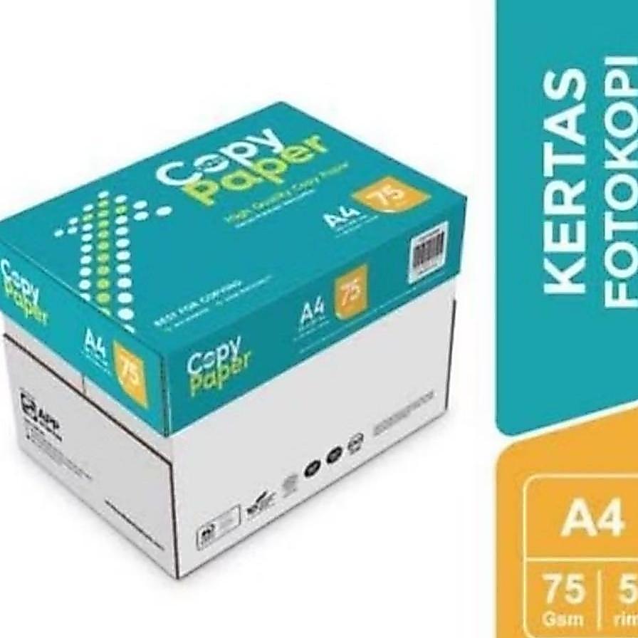 1 Box Kertas Hvs A4 75 Gsm Copy Paper 1 Box 5 Rim Kertas Copy A4