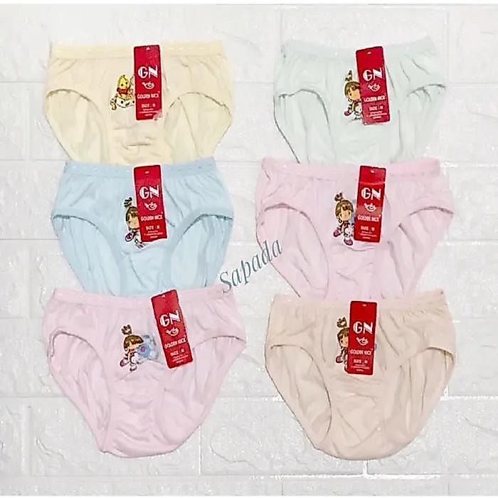 PR0M0 12Pcs Celana Dalam Anak Perempuan, CD Anak Lusinan, Sempak Anak Cewek, CD Anak Cewek,