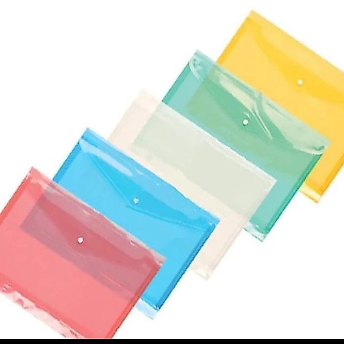 Map Kancing Plastik Folio/Map File/1 Pak Isi 12 Pcs