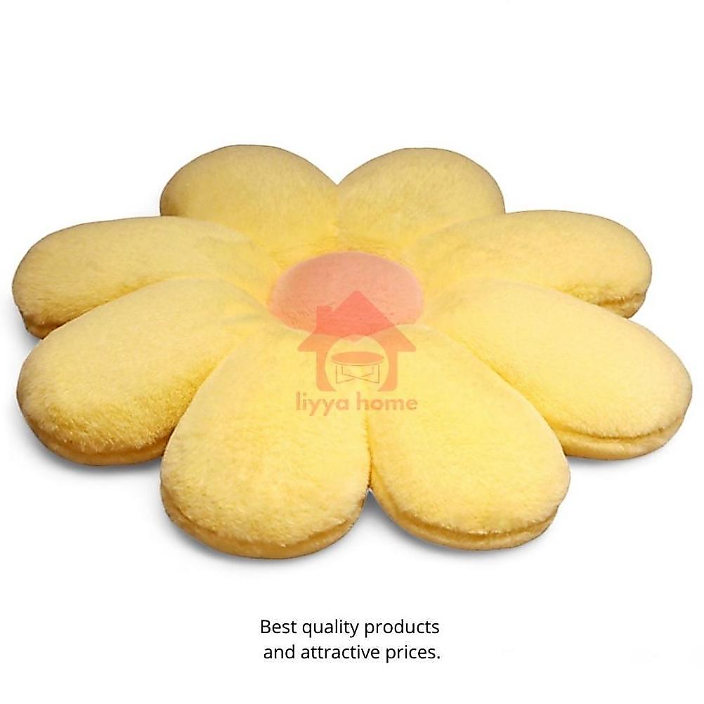 Bantal Dekorasi Bunga Aesthetic Kursi Sofa Ruang Tamu Flower V1 Yellow