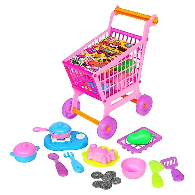 Mainan Anak Troli Belanja Mini Supermarket Trolley ST 306