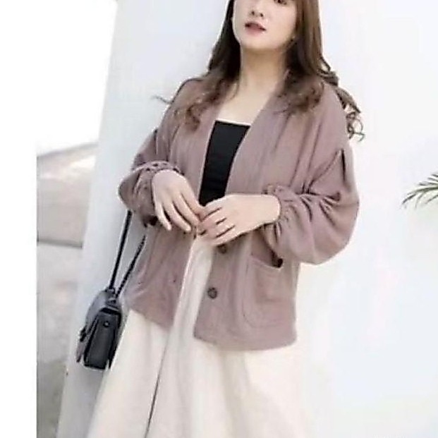 Cardigan Waffle Oversize / Outwear Wanita / Yumna Outer