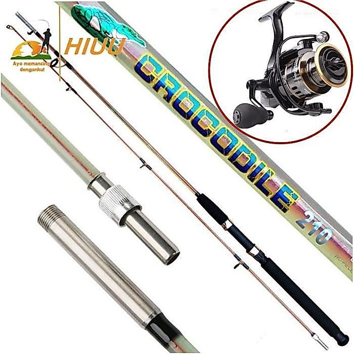 joran pancing 1 set Joran fiber solid 270cm/Joran Fiber Solid Drat Action 8-17 Lbs Medium Super