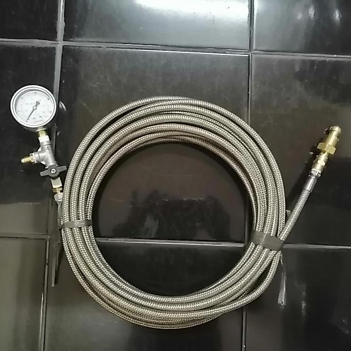 Alat flushing nitrogen dan test tekanan 10 mtr