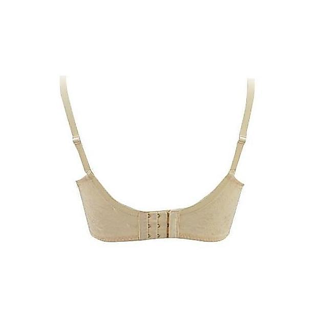 Cute- Coal Slimsider Ib 4415R1 - Cream & Brown - 3/4 Cup - Wire - Cut & Sew