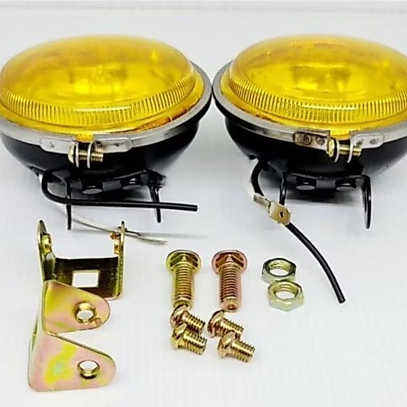 Lampu Tembak Kabut Bulat Lampu Sorot Foglamp Bulat Universal Motor Mobil Foglamp