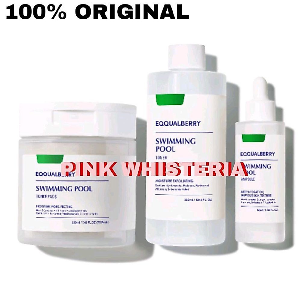 [ORIGINAL] EQQUALBERRY Swimming Pool Protease Toner / Pads / Ampoule Serum