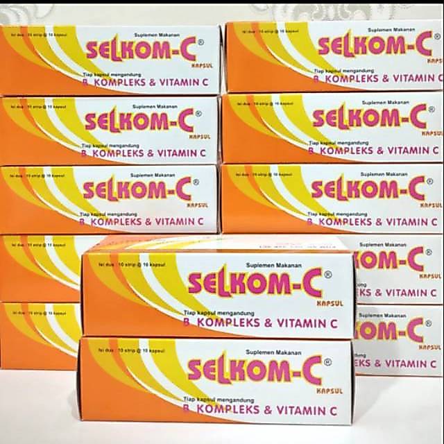 SELKOM C 1 BOX= 100 KAPSUL / VITAMIN C 500 MG 1 BOX ,EXP 2027