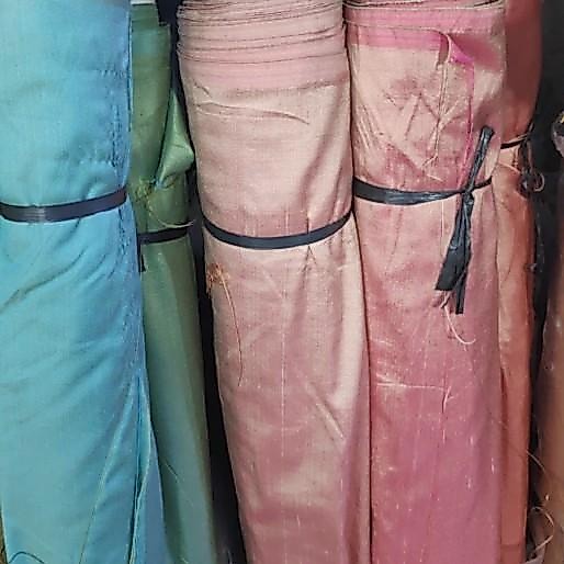 ♜ Kain Sutra Murni 100% | Pure Thai Silk | Kain Kebaya Original ☞