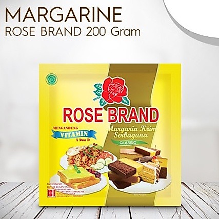 Margarine Rosebrand 200 g / Mentegra Kemasan / Margarine Kemasan