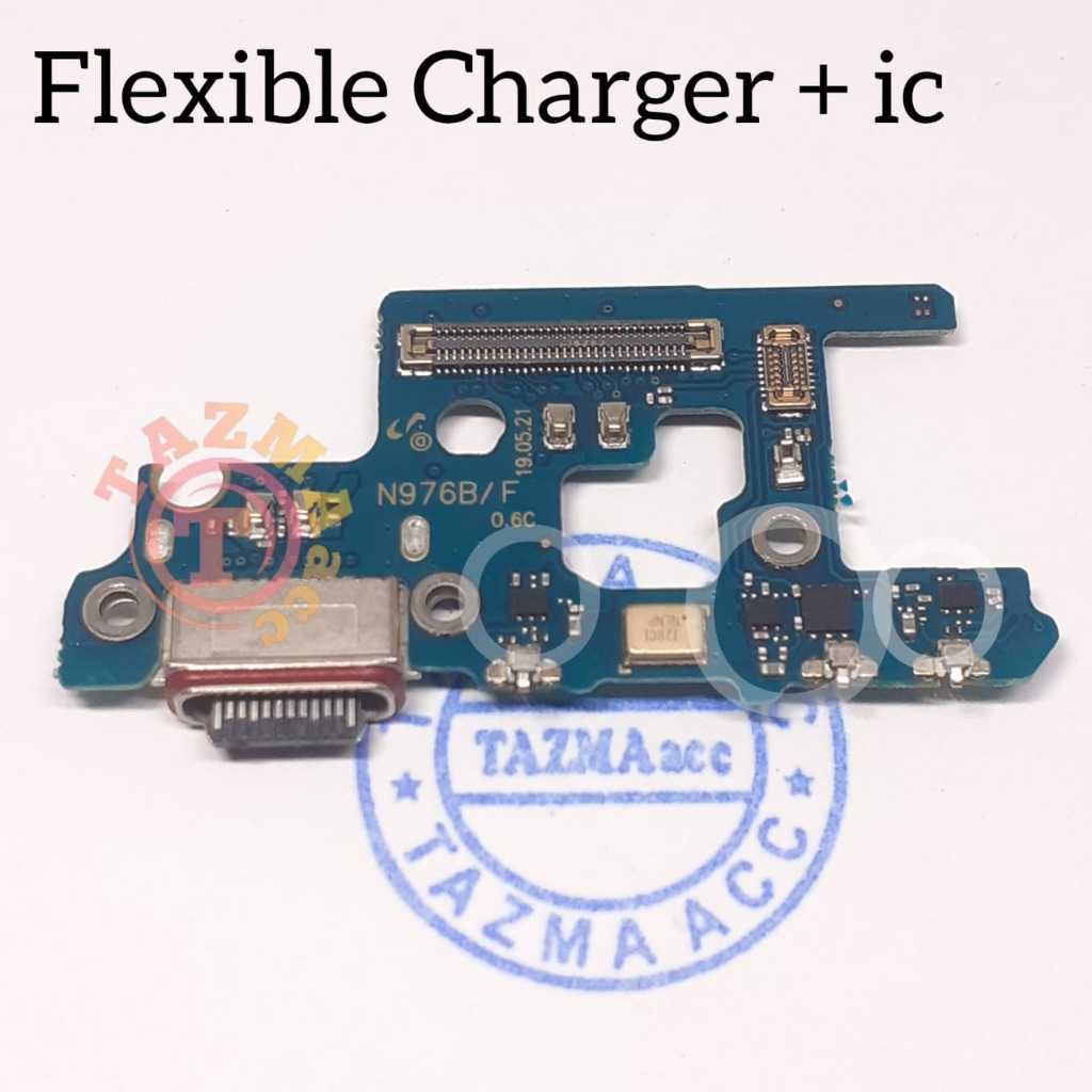Plus ic + Samsung Note 10 Plus Ori Flexible Charger + ic Flexibel Fleksibel Conektor Konektor Cas Ch