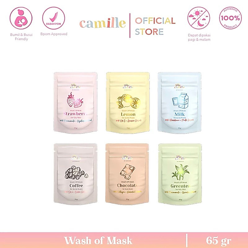 CAMILLE WASH OFF MASK BY CAMILLE BEAUTY | CAMILLE MASKER | MASKER CAMILLE | MASKER ORGANIC | CAMILLE